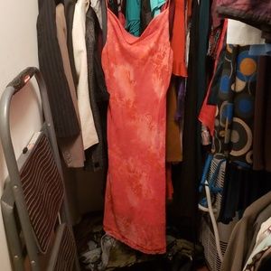 Pink sleeveless strappy dress